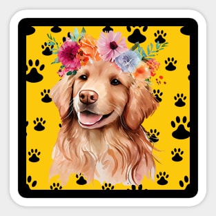 Funny, sweet dog. Sticker